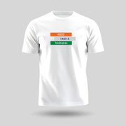 Bharat, India, Hindustan In Tiranga | Round Neck Unisex T-Shirt | Pure Cotton Luv My India Fashion | Patriotic T-Shirt