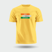 Bharat, India, Hindustan In Tiranga | Round Neck Unisex T-Shirt | Pure Cotton Luv My India Fashion | Patriotic T-Shirt