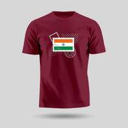 Tiranga Vintage Stamp | Round Neck Unisex T-Shirt | Pure Cotton Luv My India Fashion | Patriotic T-Shirt