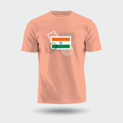 Tiranga Vintage Stamp | Round Neck Unisex T-Shirt | Pure Cotton Luv My India Fashion | Patriotic T-Shirt