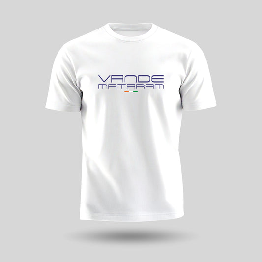 Tricolour Vande Mataram | Round Neck Unisex T-Shirt | Pure Cotton Luv My India Fashion | Patriotic T-Shirt
