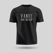Stylised Vande Mataram | Round Neck Unisex T-Shirt | Pure Cotton Luv My India Fashion | Patriotic T-Shirt