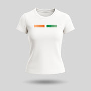 Tiranga | Round Neck Women’s T-Shirt | Pure Cotton Luv My India Fashion | Patriotic T-Shirt