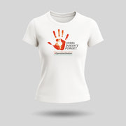 India Doesn't Forget Design | Round Neck Women’s T-Shirt | Pure Cotton Luv My India Fashion | Operation Sindoor Patriotic T-Shirt