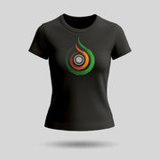 Tiranga Themed | Round Neck Women’s T-Shirt | Pure Cotton Luv My India Fashion | Patriotic T-Shirt