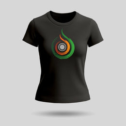 Tiranga Themed | Round Neck Women’s T-Shirt | Pure Cotton Luv My India Fashion | Patriotic T-Shirt