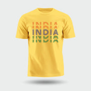 India Tiranga | Round Neck Unisex T-Shirt | Pure Cotton Luv My India Fashion | Tricolour Patriotic T-Shirt