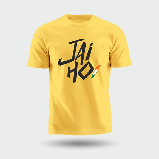 Jai Ho | Round Neck Unisex T-Shirt | Pure Cotton Luv My India Fashion | Patriotic T-Shirt
