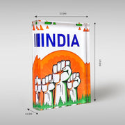 India Paperweight | Luv My India Acrylic 2.5x3.5  Inch Patriotic Paperweight