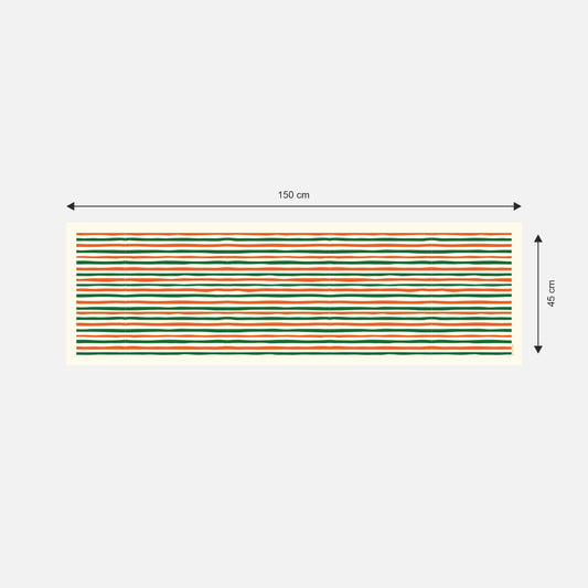 Waves Of Tricolour Scarf | Premium Modal Silk