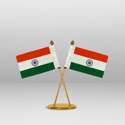 Cross Flag Plate For Office Mandir