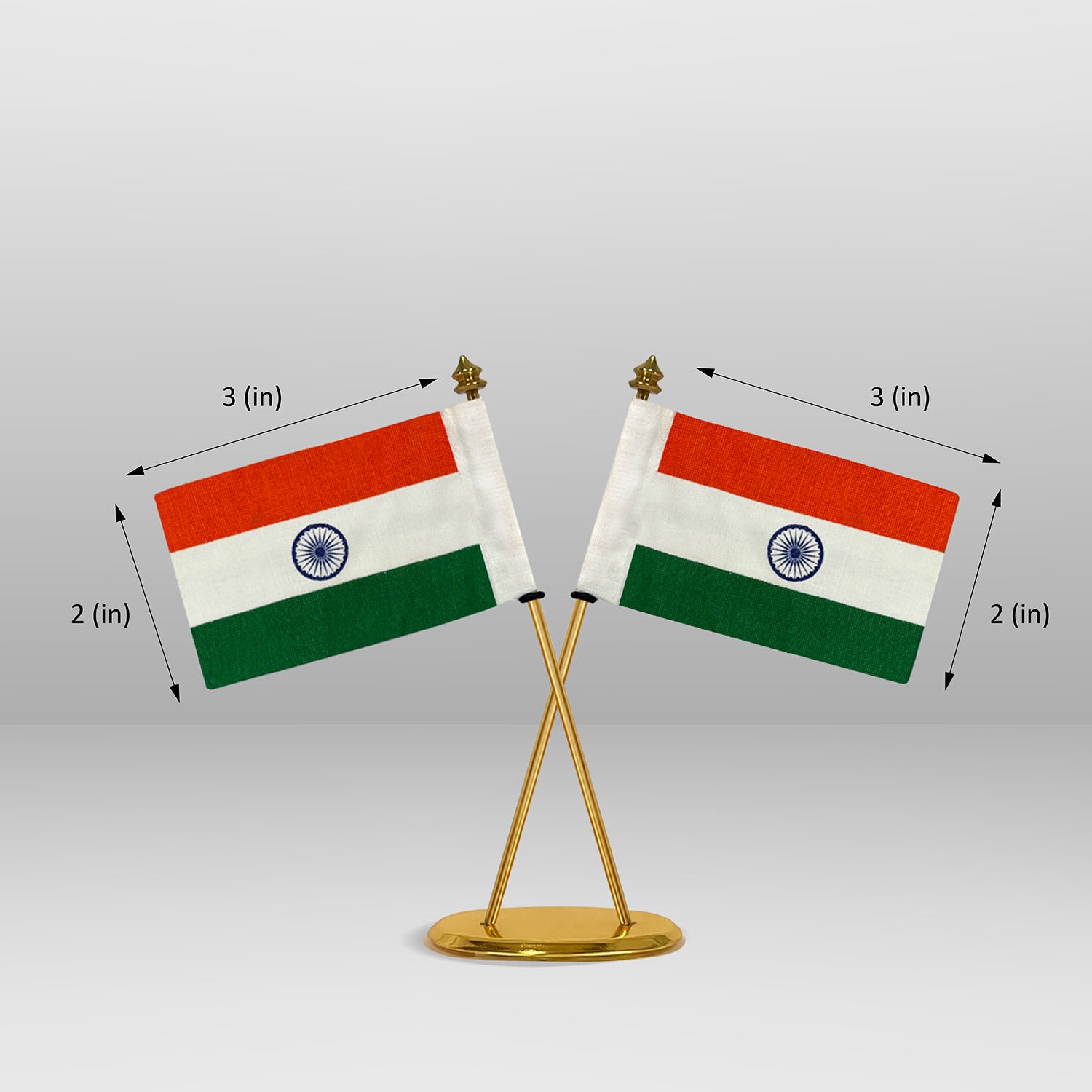 Cross Flag Plate For Office Mandir